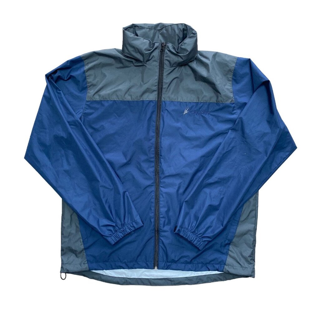 Frogg Toggs Outer Wear Rain Jacket Full Zip Hooded Blue Men's Size: M/L